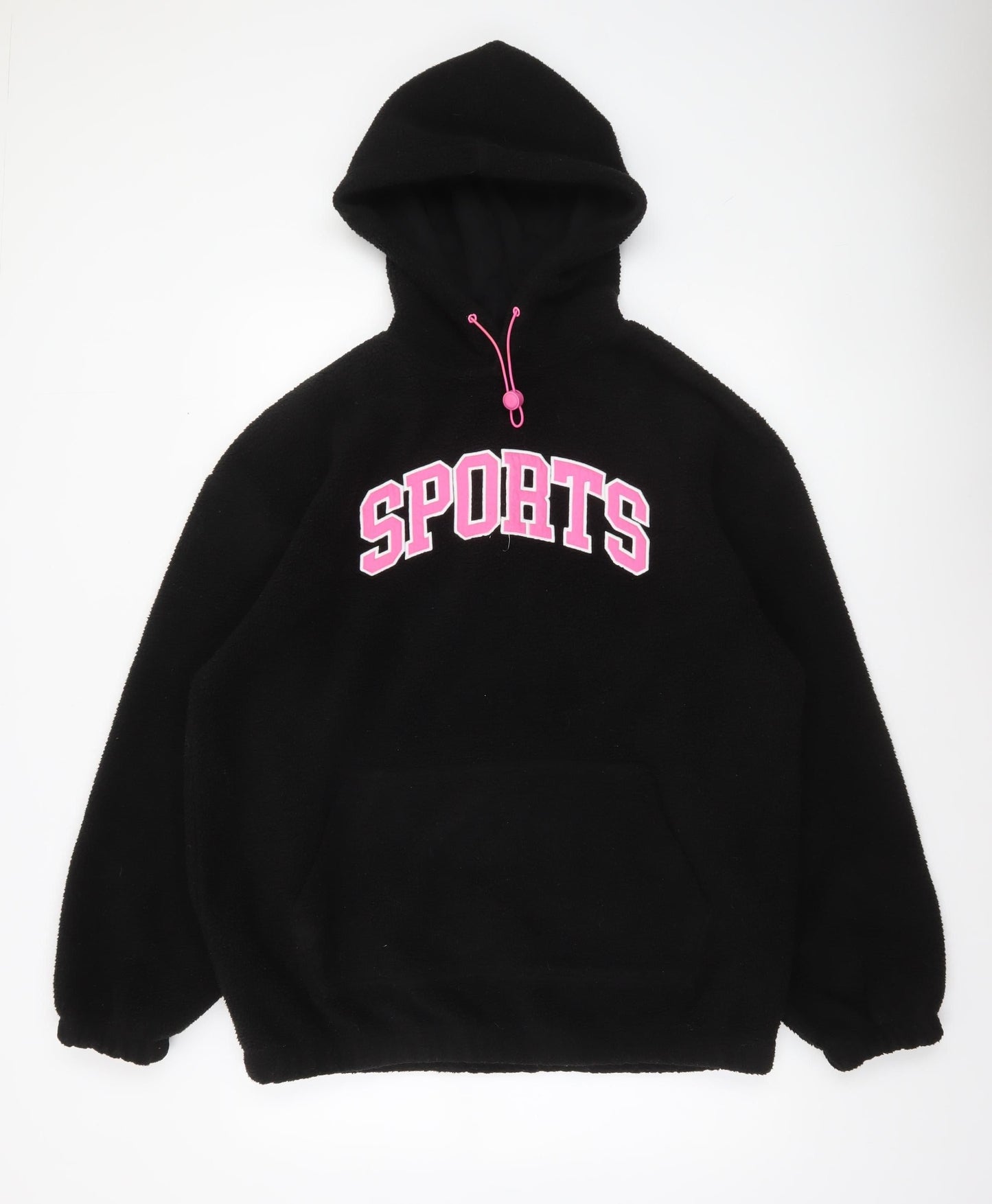 Womens UK Size 14 F&F Black Pullover Hoodie