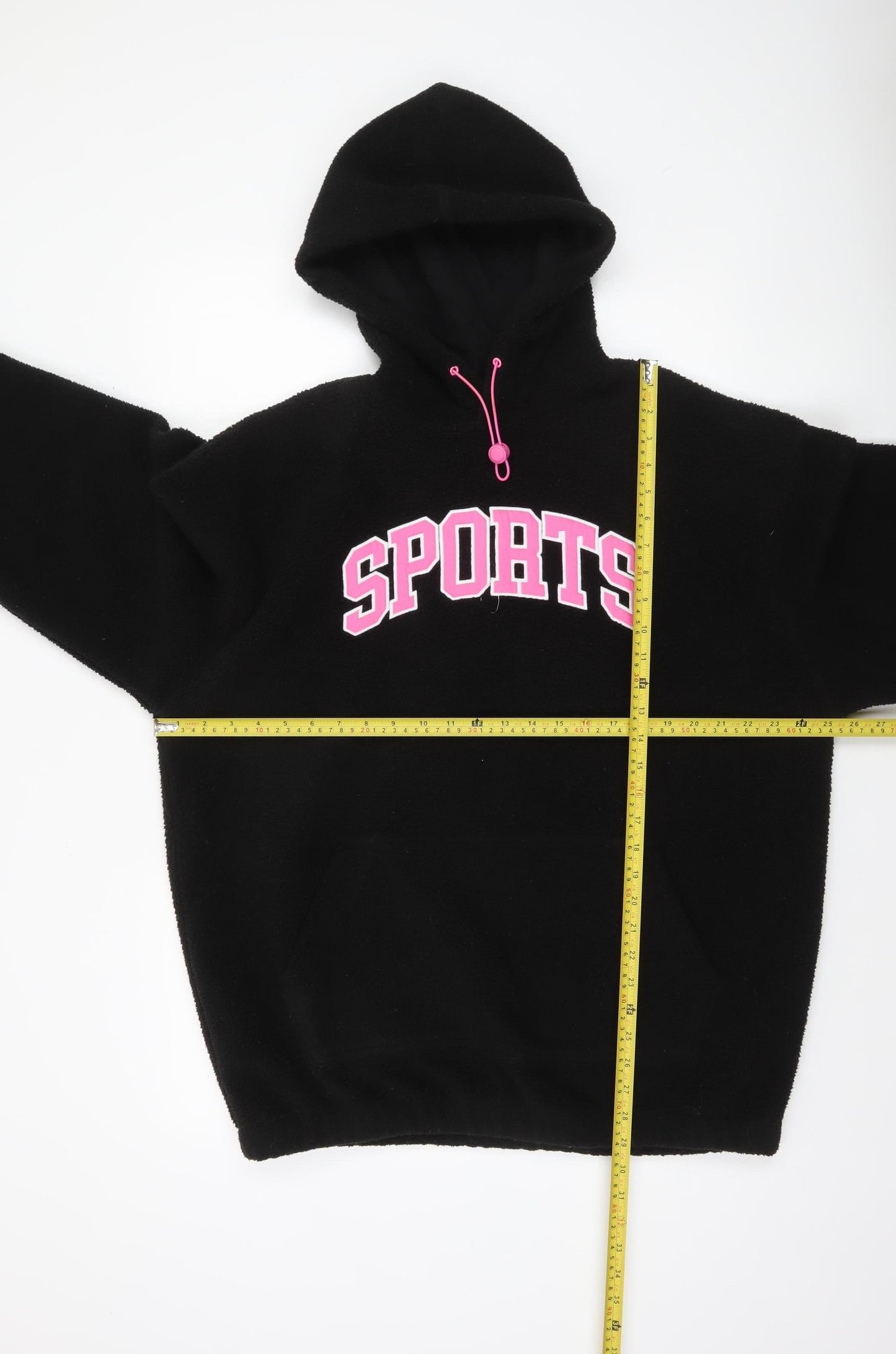 Womens UK Size 14 F&F Black Pullover Hoodie