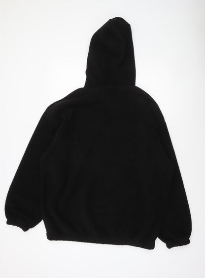 Womens UK Size 14 F&F Black Pullover Hoodie