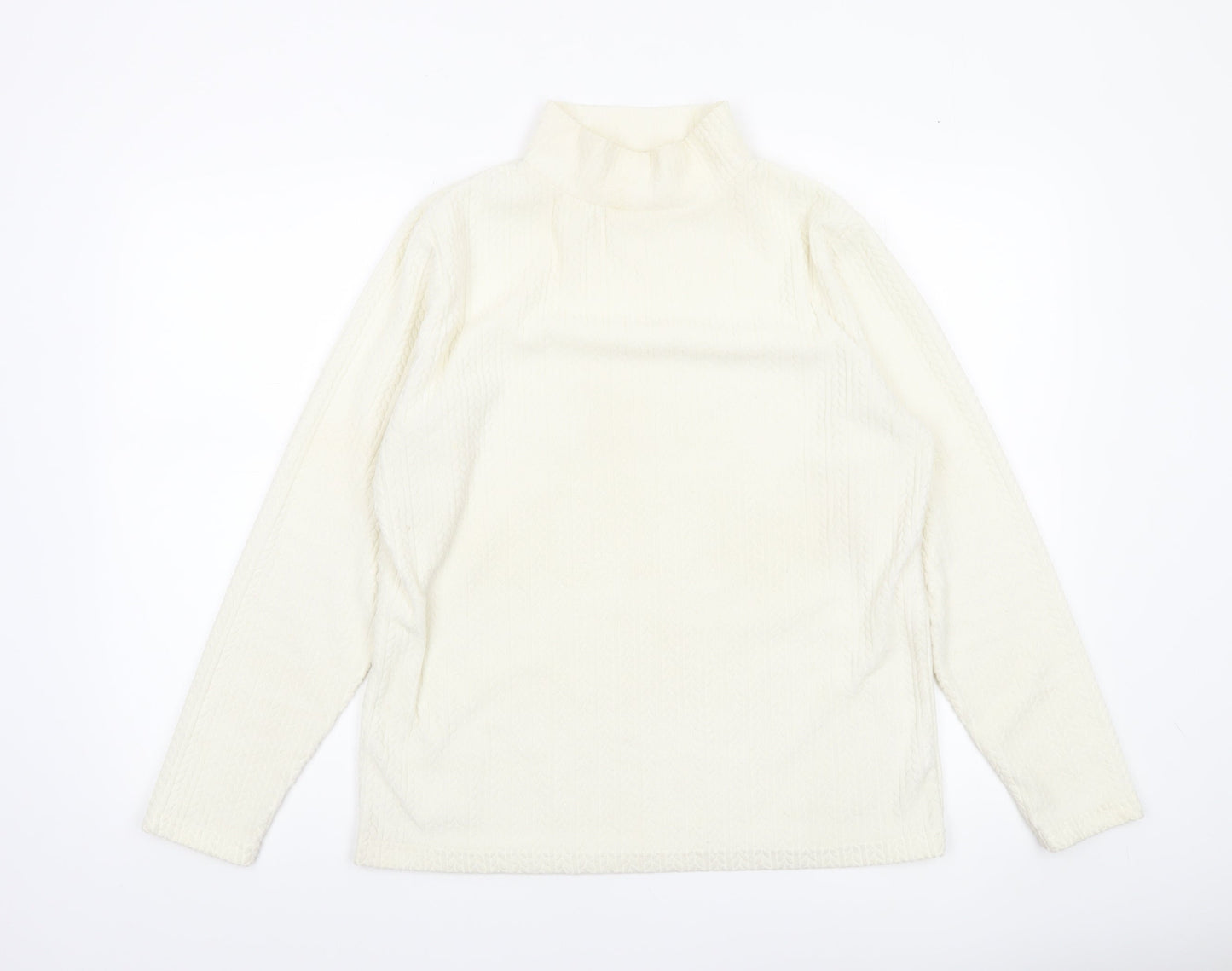 Womens UK Size 16 Cotton Traders Ivory Basic Blouse