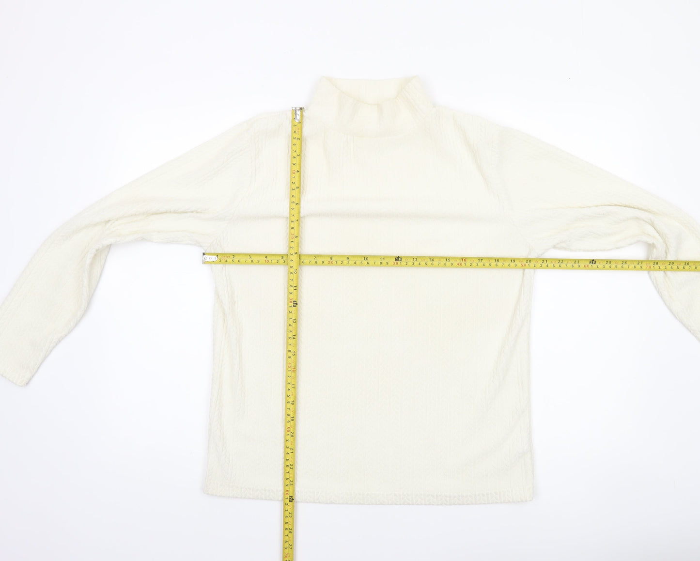 Womens UK Size 16 Cotton Traders Ivory Basic Blouse