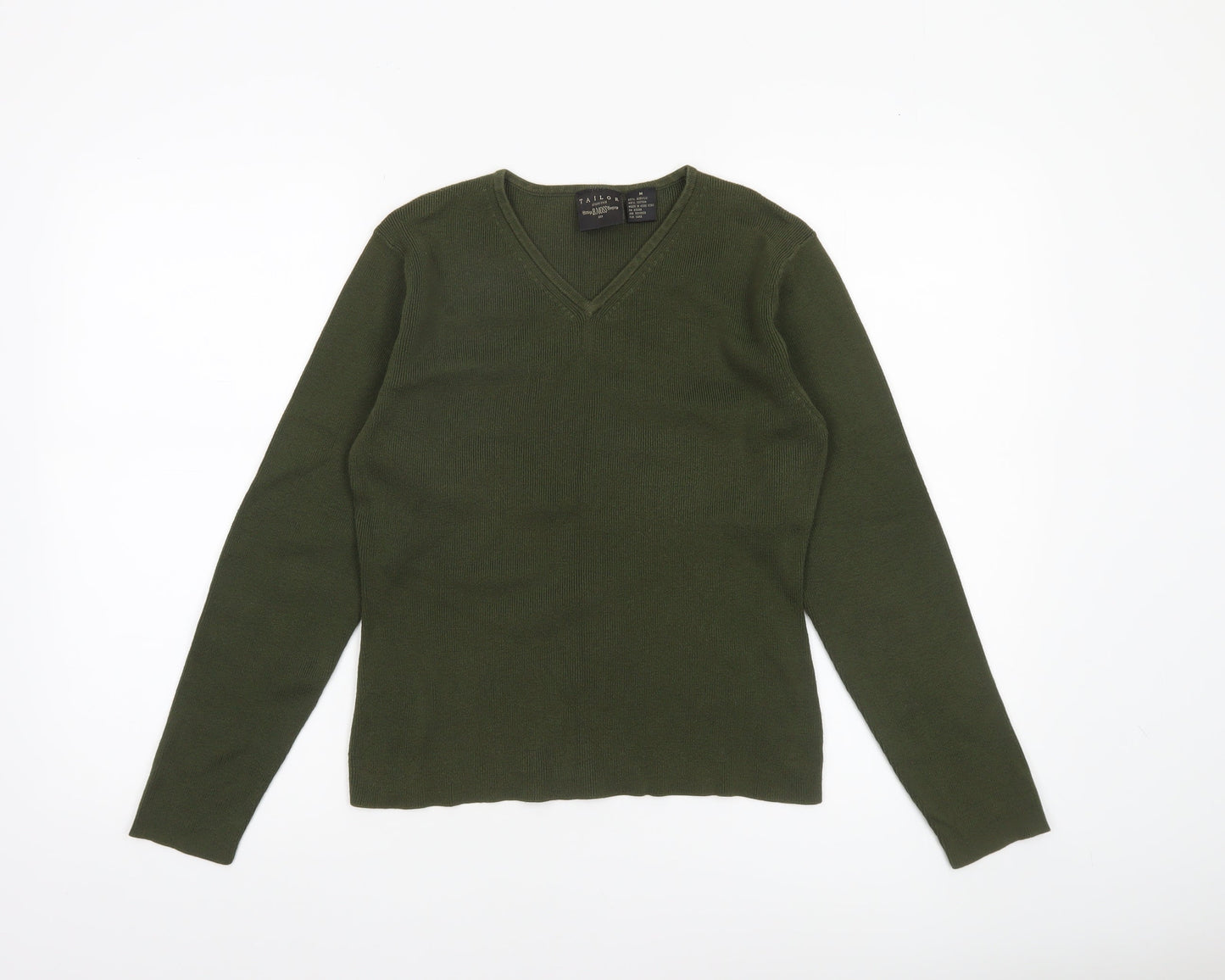 Womens UK Size M B.Moss Green Pullover Jumper