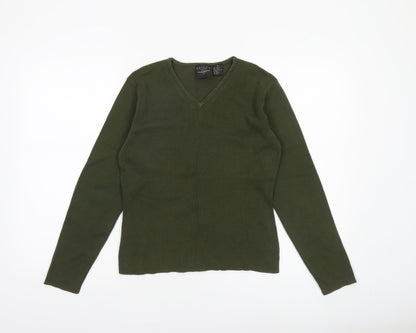 Womens UK Size M B.Moss Green Pullover Jumper