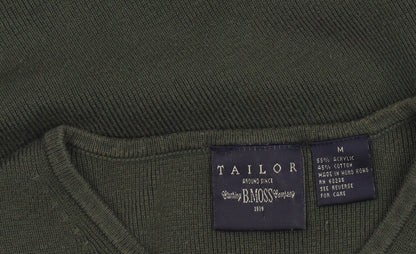 Womens UK Size M B.Moss Green Pullover Jumper