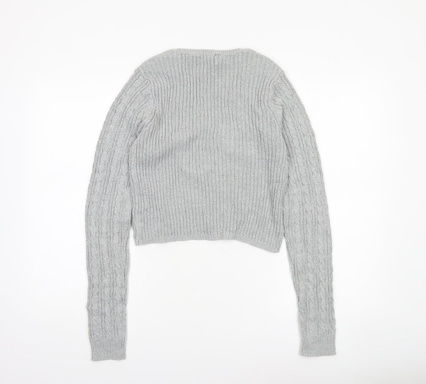 Womens UK Size L Hollister Grey Cardigan Jumper