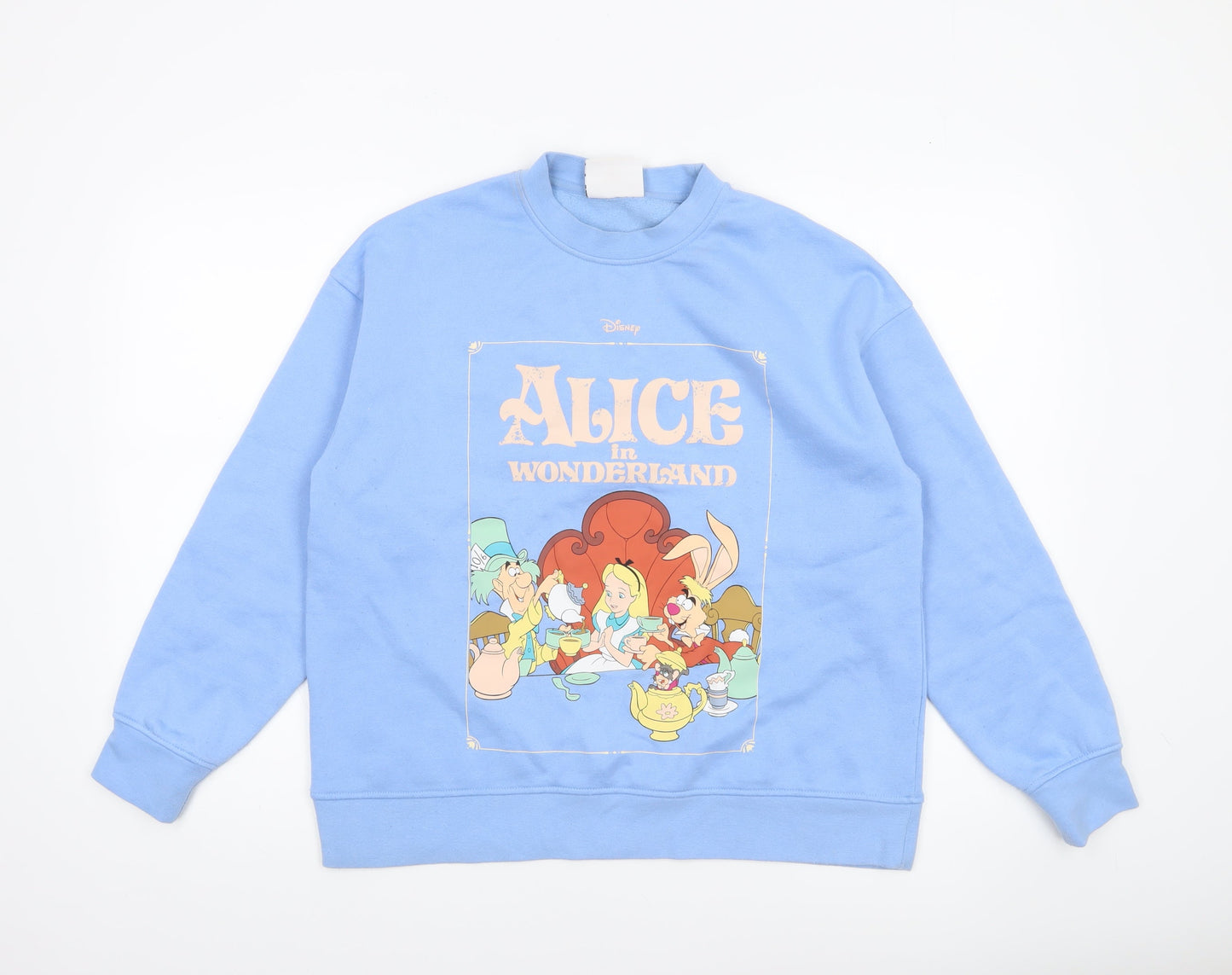 Womens UK Size S Disney Blue Pullover Sweatshirt