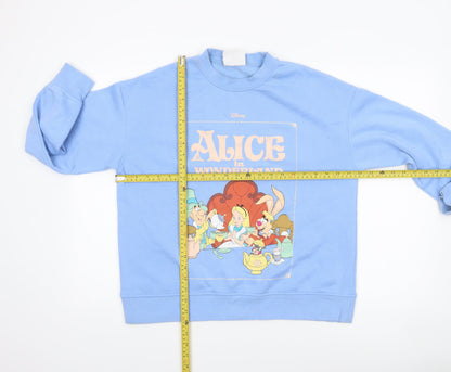 Womens UK Size S Disney Blue Pullover Sweatshirt
