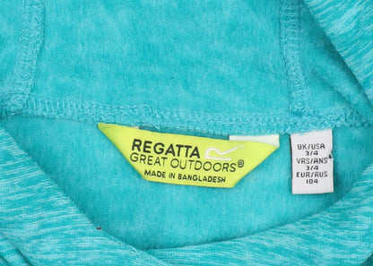 Boys UK Size 3-4 Years Regatta Blue Pullover Hoodie