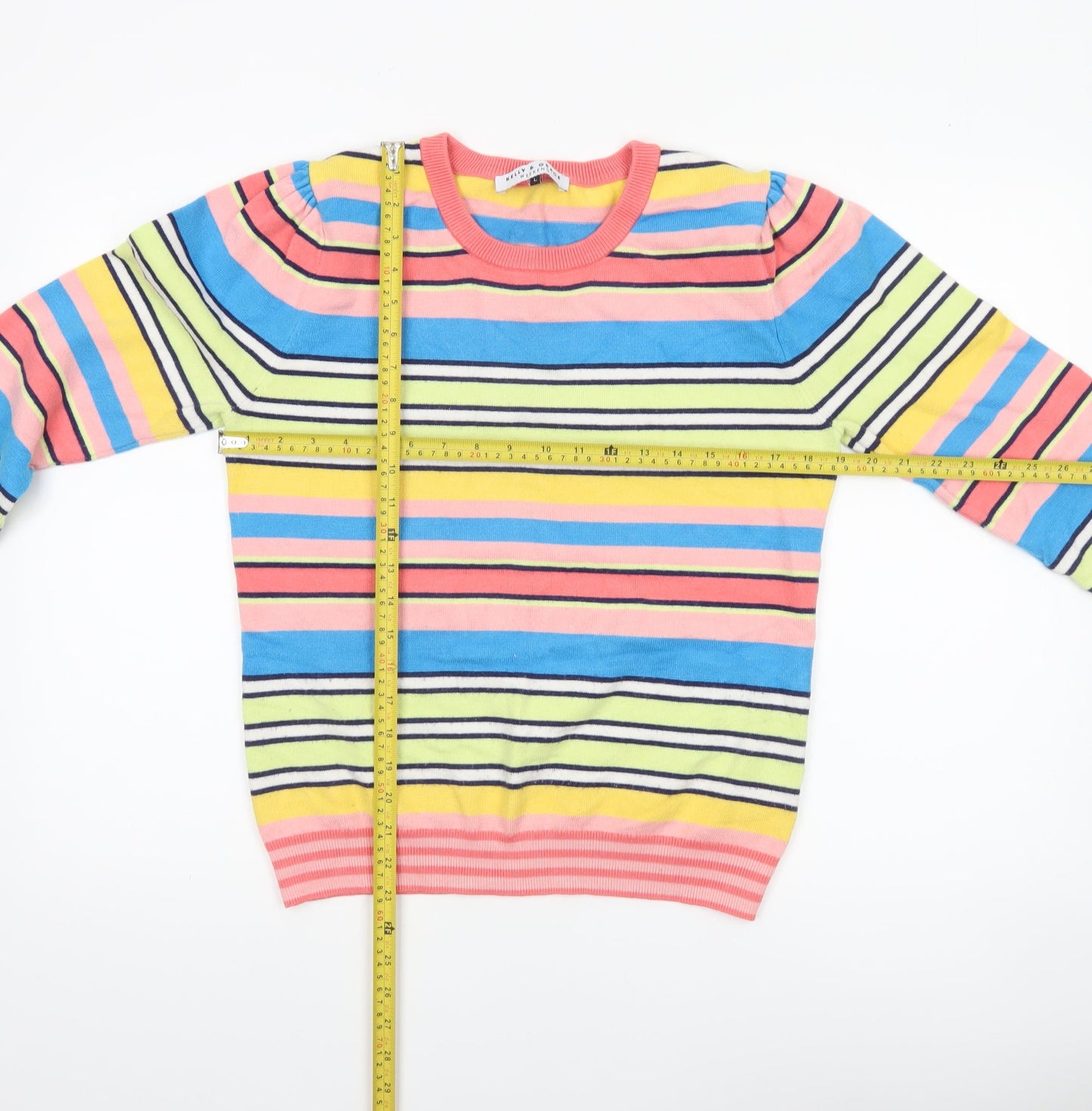 Womens UK Size L Kelly & Grace Multicoloured Pullover Jumper