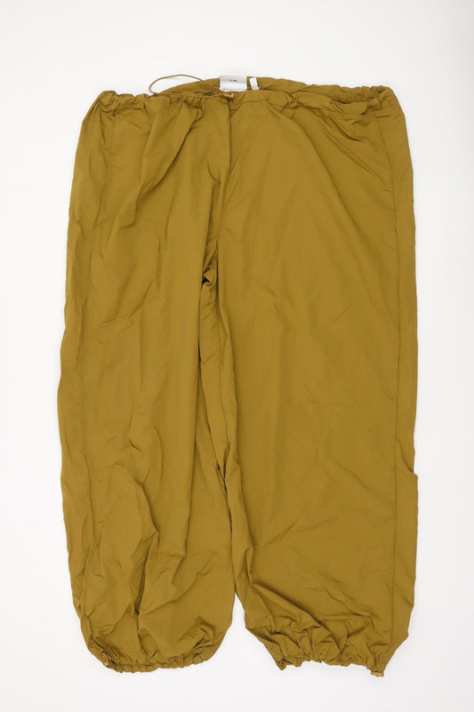 Womens UK Size 24 Daisy Street Relaxed Fit Cargo Brown Trousers