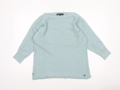 Womens UK Size 12 Crew Clothing Company Green Pullover Jumper