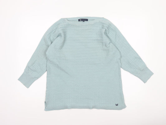 Womens UK Size 12 Crew Clothing Company Green Pullover Jumper