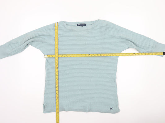 Womens UK Size 12 Crew Clothing Company Green Pullover Jumper