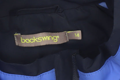 Womens UK Size 14 Backswing Blue Windbreaker Coat