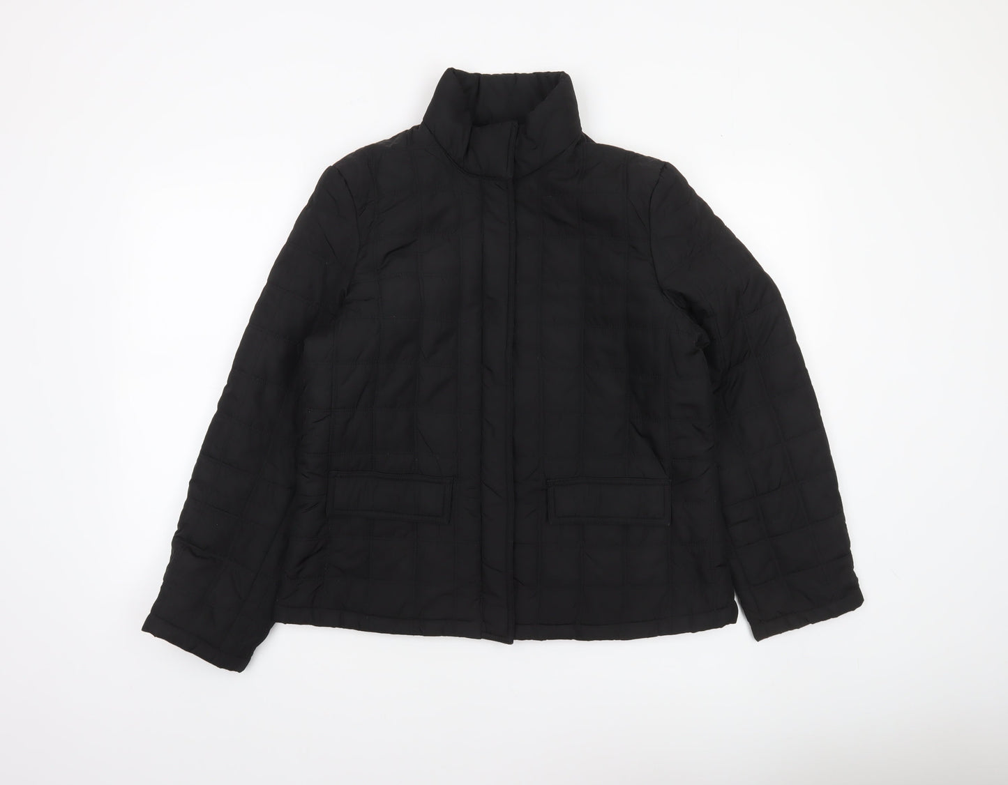 Womens UK Size M Bass Black Puffer Jacket