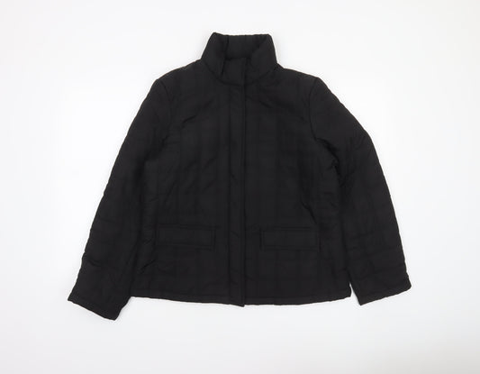 Womens UK Size M Bass Black Puffer Jacket