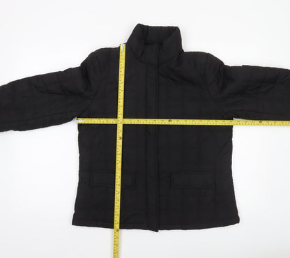 Womens UK Size M Bass Black Puffer Jacket