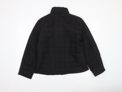 Womens UK Size M Bass Black Puffer Jacket