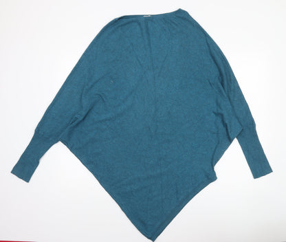 Womens UK Size M Tezenis Blue Cape Jumper