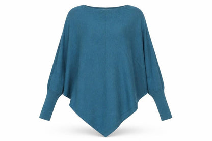 Womens UK Size M Tezenis Blue Cape Jumper