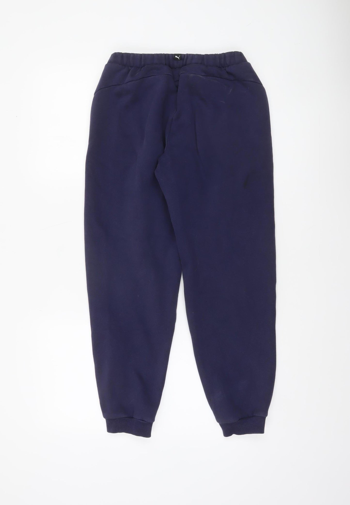 Boys UK Size 13-14 Years PUMA Regular Fit Jogger Blue Trousers