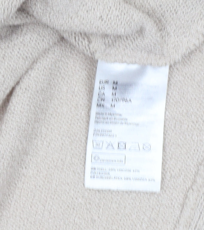Womens UK Size M H&M Beige Pullover Jumper