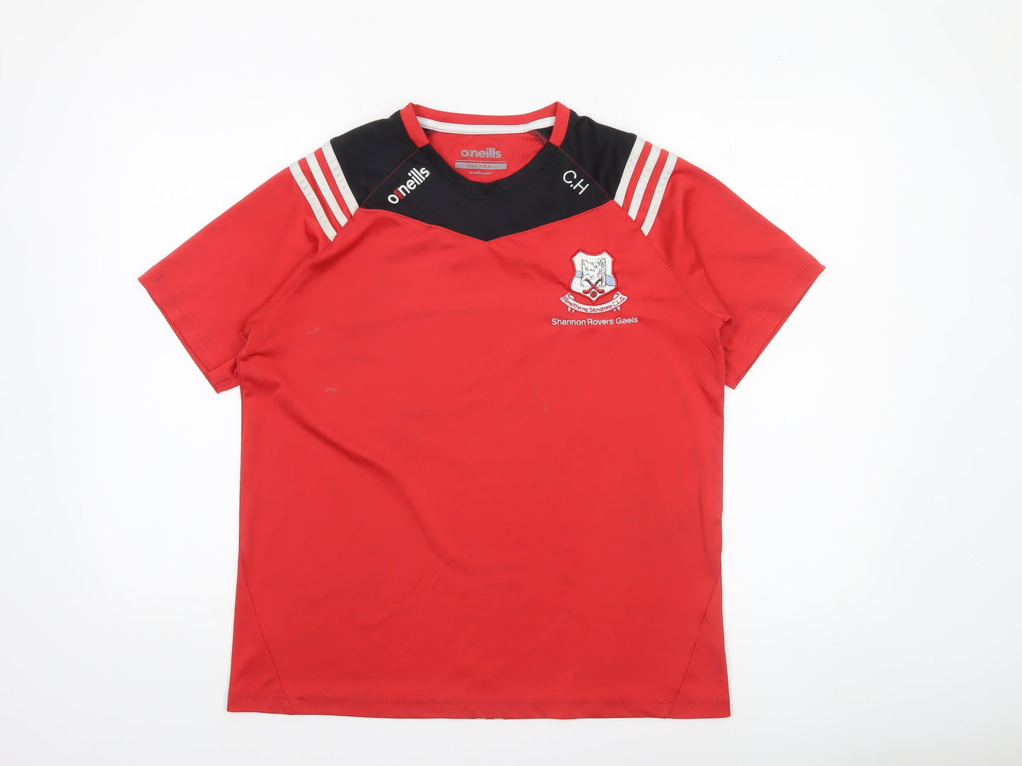 Mens UK Size S O’Neills Red FootballGym & TrainingRunning & Jogging T-Shirt