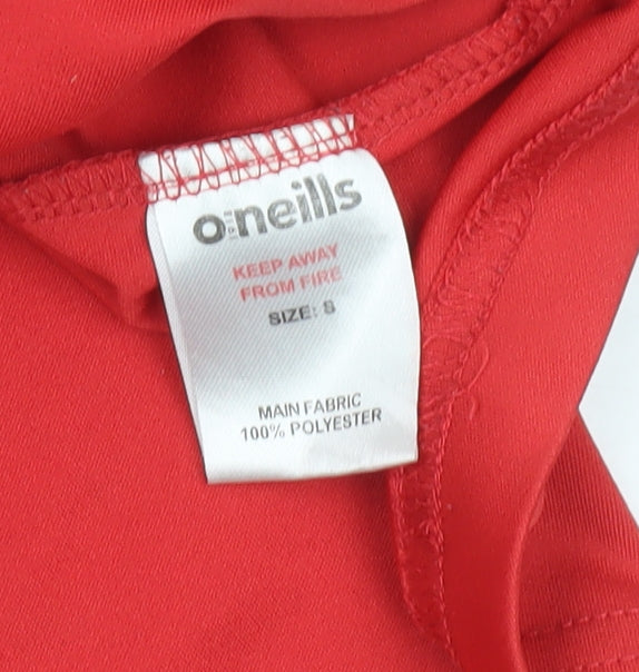 Mens UK Size S O’Neills Red FootballGym & TrainingRunning & Jogging T-Shirt