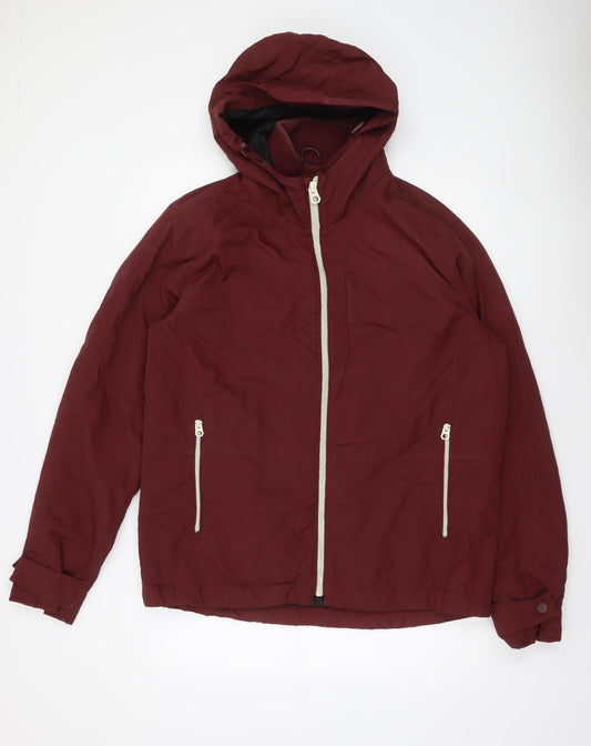 Mens UK Size L NEXT Red Windbreaker Coat