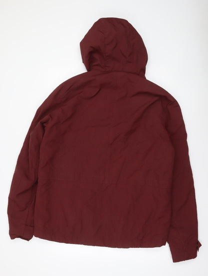 Mens UK Size L NEXT Red Windbreaker Coat