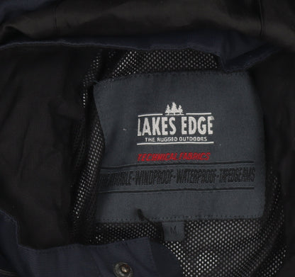 Mens UK Size M Lakes Edge Blue Parka Coat