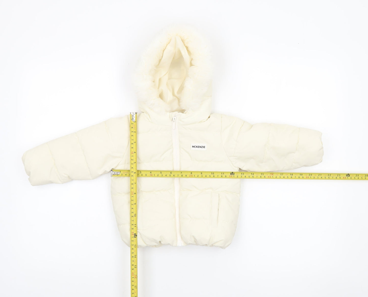 McKenzie Ivory Puffer Jacket 12-18 Months Unisex Baby Hooded Winter Coat