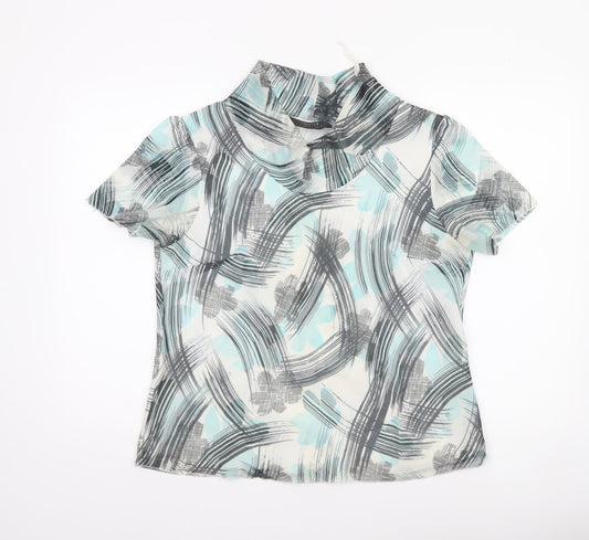 Womens UK Size L Forever by Michael Gold Multicoloured Basic Blouse