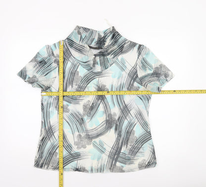 Womens UK Size L Forever by Michael Gold Multicoloured Basic Blouse