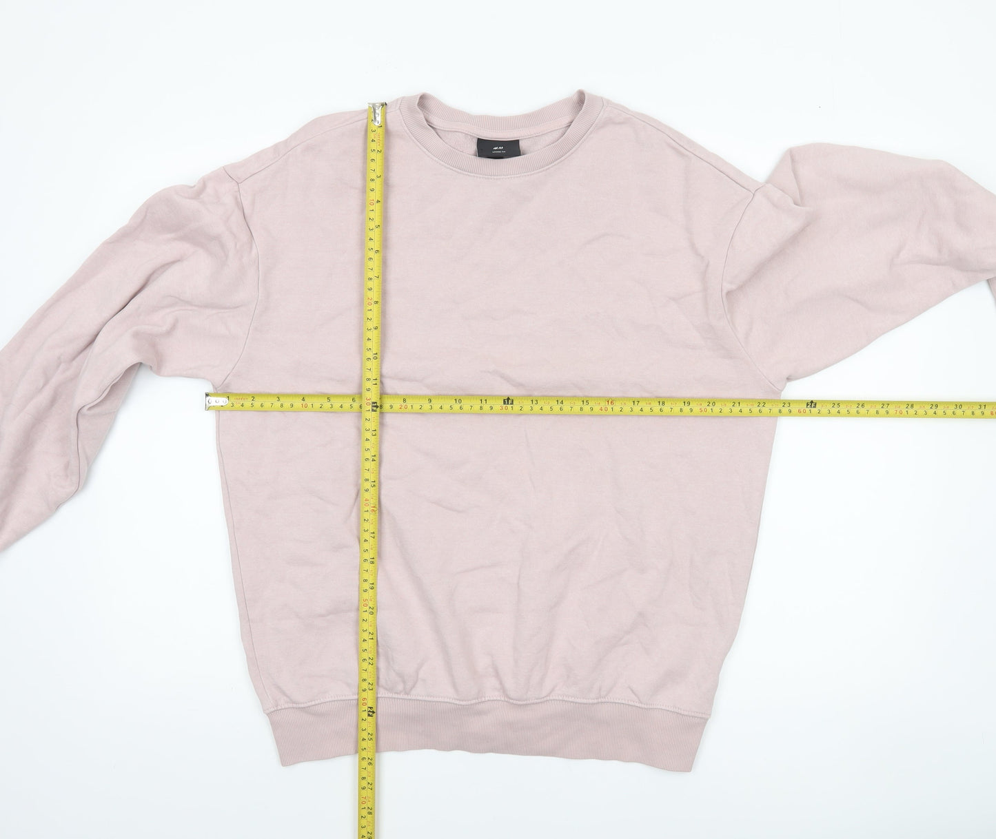 Mens UK Size S H&M Beige Pullover Sweatshirt