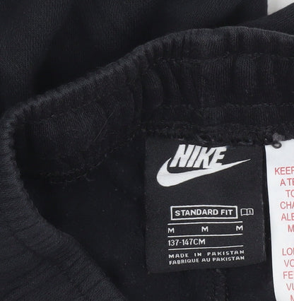 Boys UK Size 11-12 Years Nike Regular Fit Jogger Black Trousers