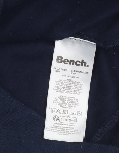 Mens UK Size S Bench Blue Pullover Hoodie