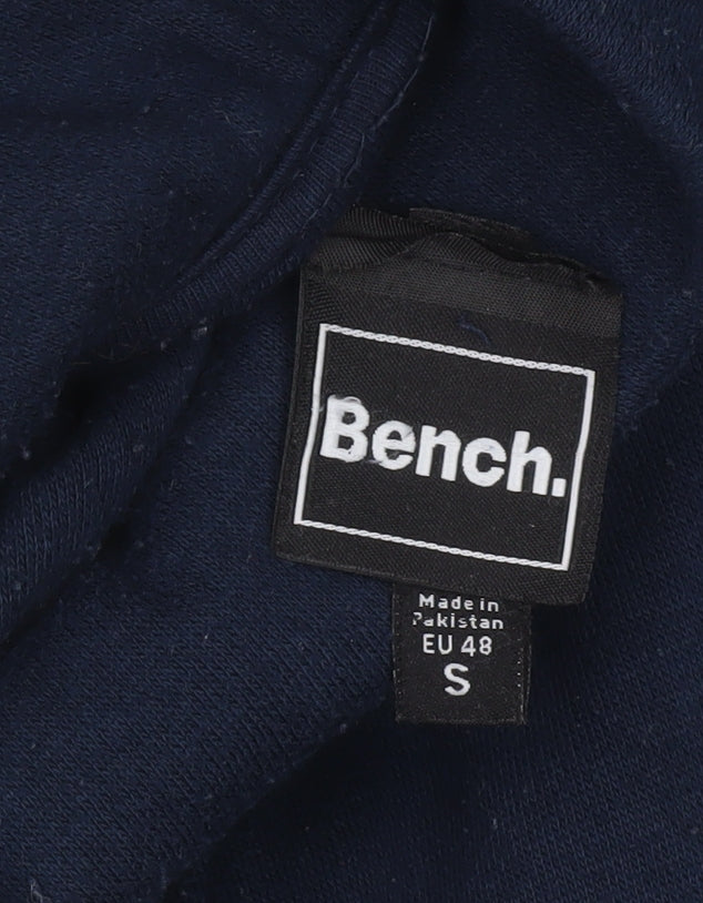 Mens UK Size S Bench Blue Pullover Hoodie