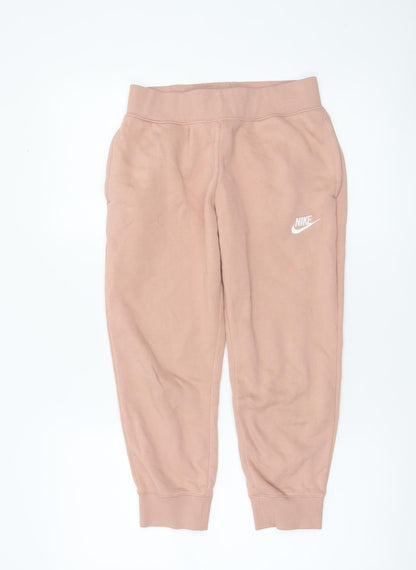 Womens UK Size S Nike Regular Fit Jogger Pink Trousers