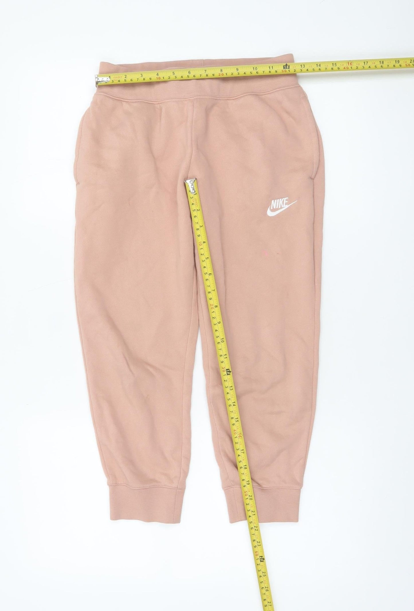 Womens UK Size S Nike Regular Fit Jogger Pink Trousers