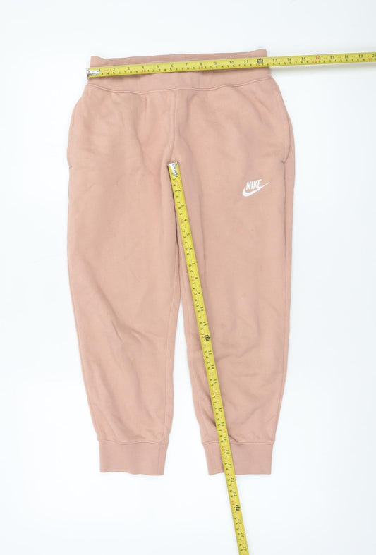 Womens UK Size S Nike Regular Fit Jogger Pink Trousers