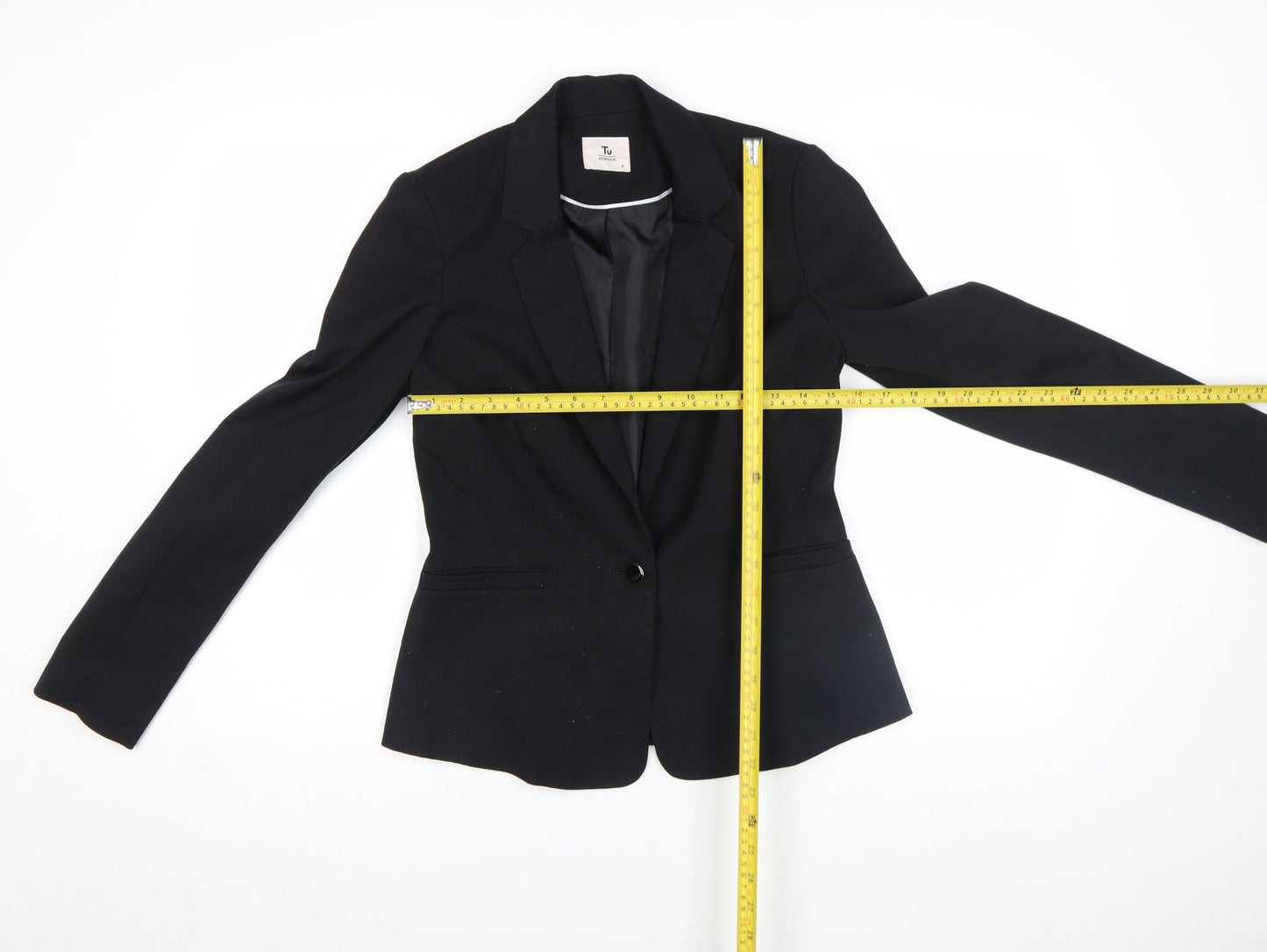 Womens UK Size 12 TU Regular Black Blazer