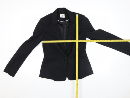 Womens UK Size 12 TU Regular Black Blazer