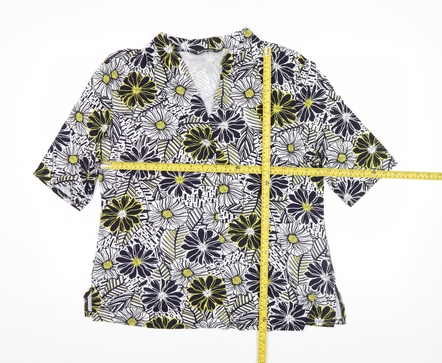 Womens UK Size 18 Bonmarché Multicoloured Tunic Blouse