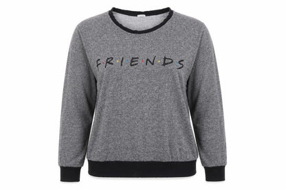 Womens UK Size 16 Friends The TV Series Grey Basic T-Shirt