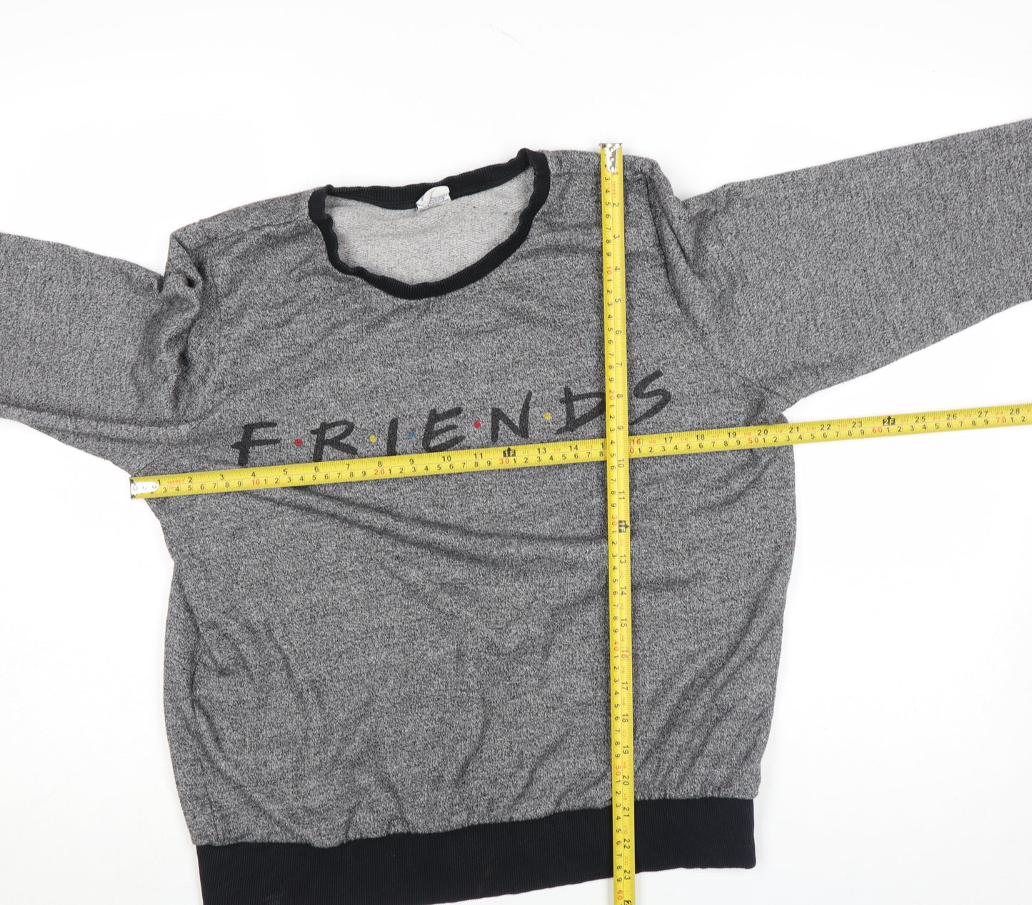 Womens UK Size 16 Friends The TV Series Grey Basic T-Shirt
