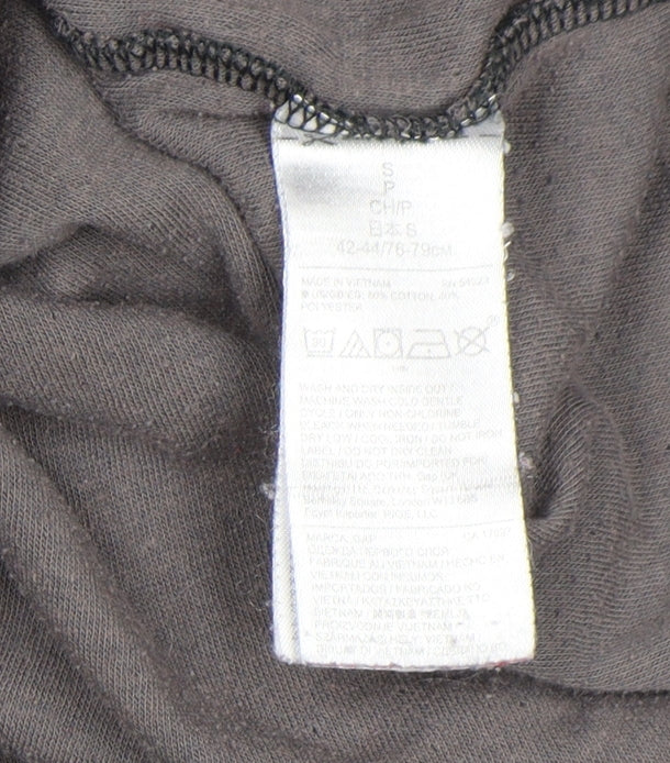 Gap Men Black Regular Fit Long Sleeve Cotton Blend Top Size S
