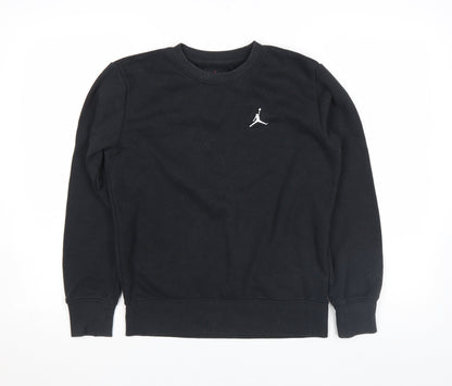 Jordan Boys Black Pullover Sweatshirt 12-13 Years Crew Neck Fleece