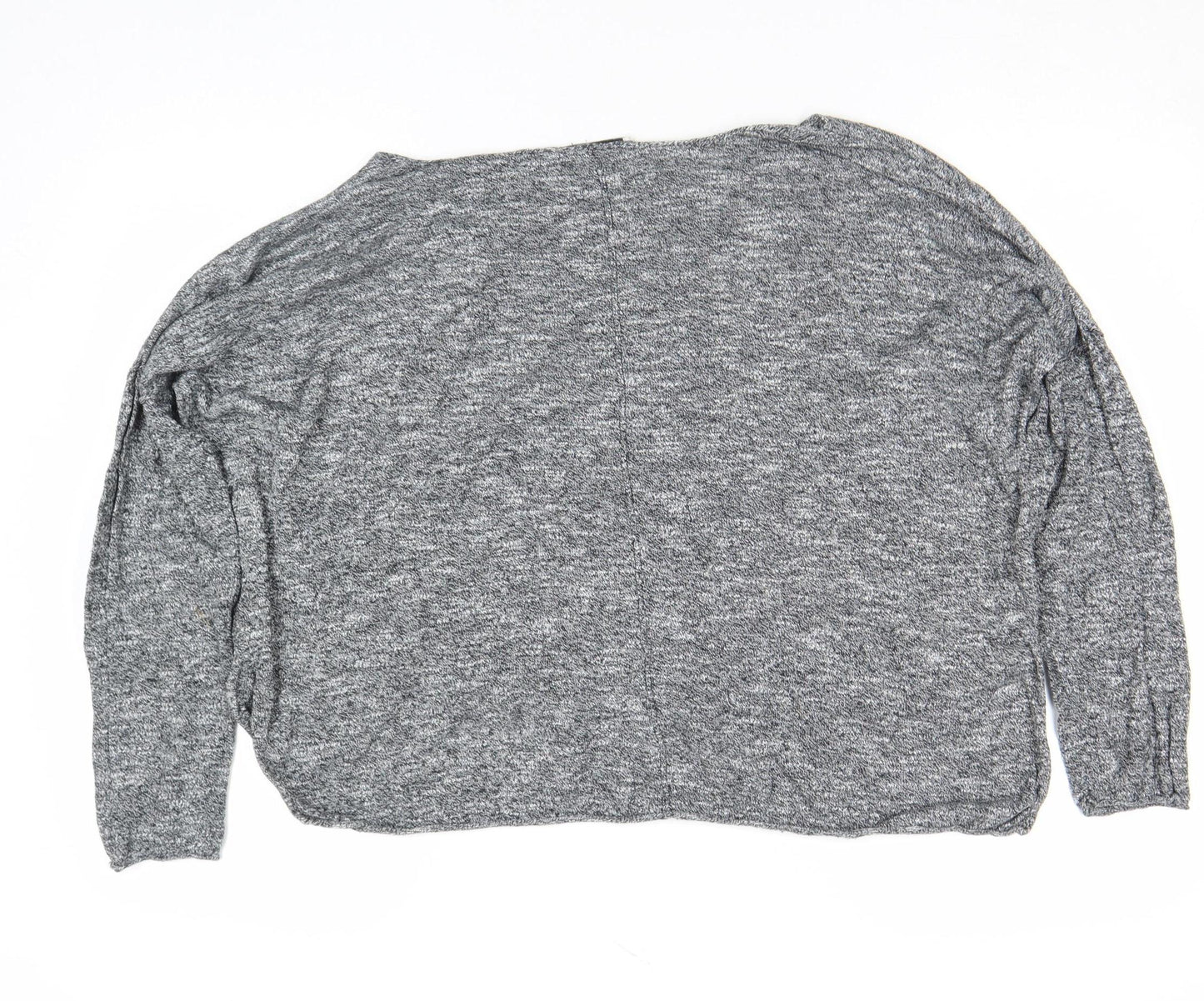Womens UK Size S Zara Grey Basic Blouse