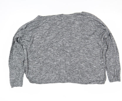 Womens UK Size S Zara Grey Basic Blouse